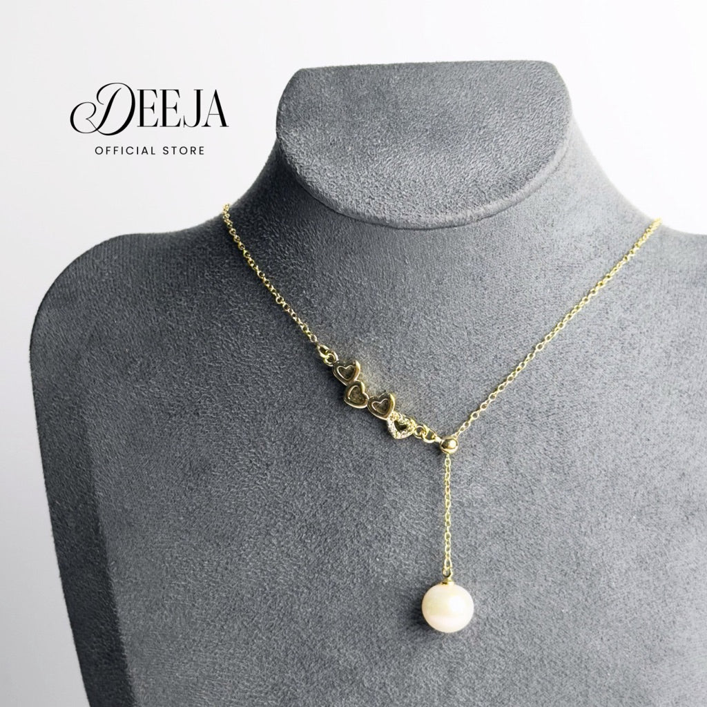 Deeja • Heart Sliding Necklace Freshwater Pearl FPN10125