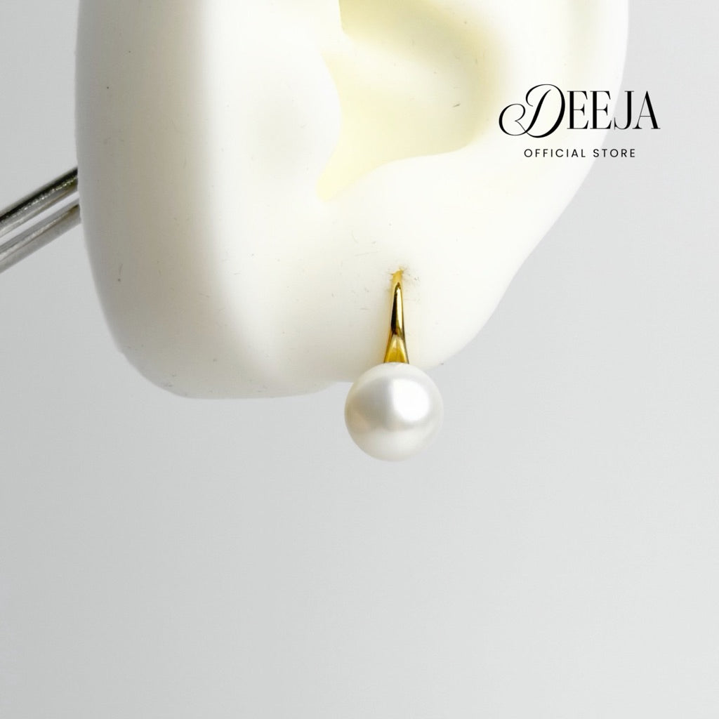 Deeja • Spoon Hook Earrings Freshwater Pearl FPE10075