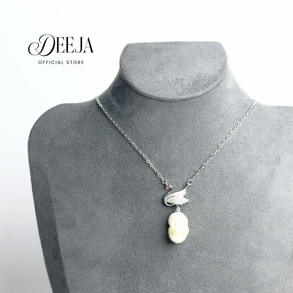 Deeja • Baroque Swan Necklace Freshwater Pearl FPN10175