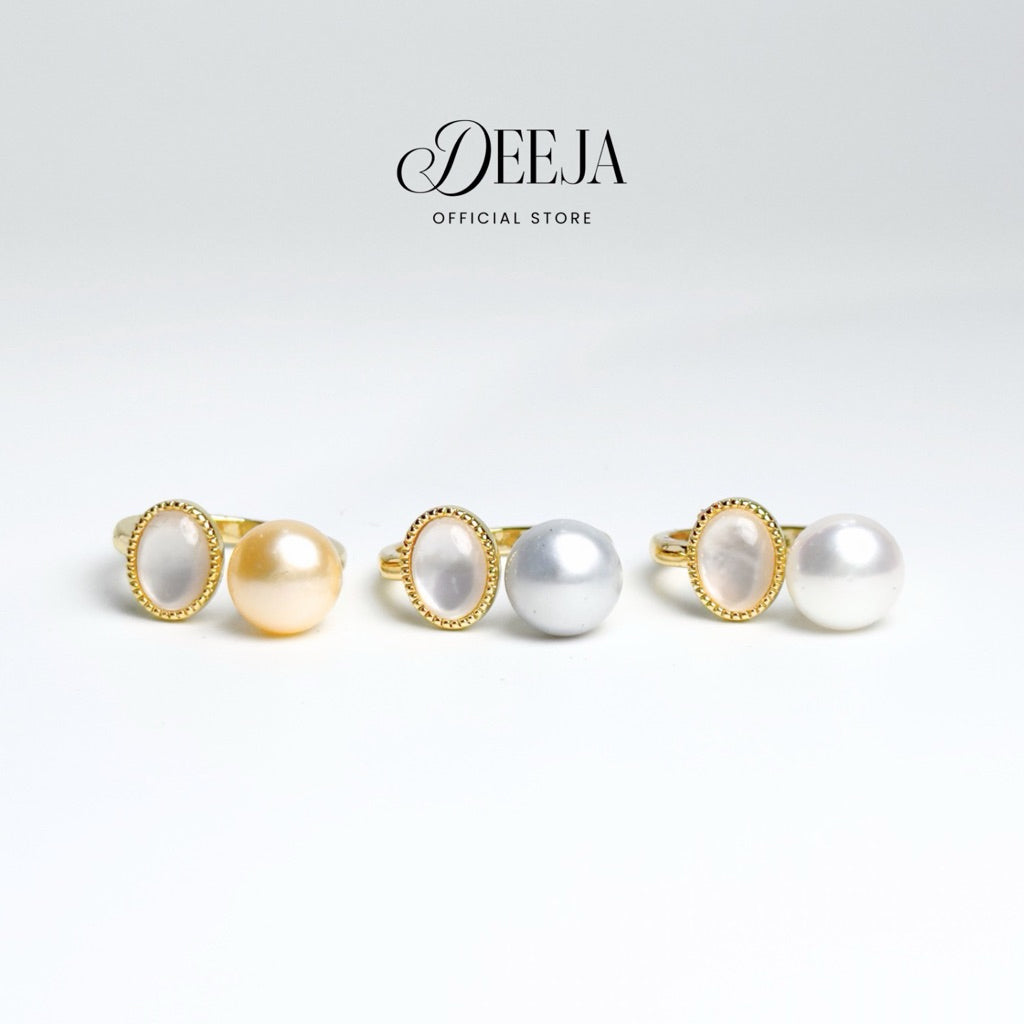 Deeja • Freshwater Pearl Adjustable Ring FRE10120