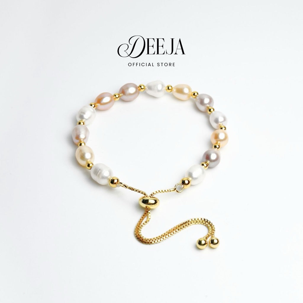 Deeja • Franchesca Multicolor Slider Bracelet Freshwater Pearl FPB10165