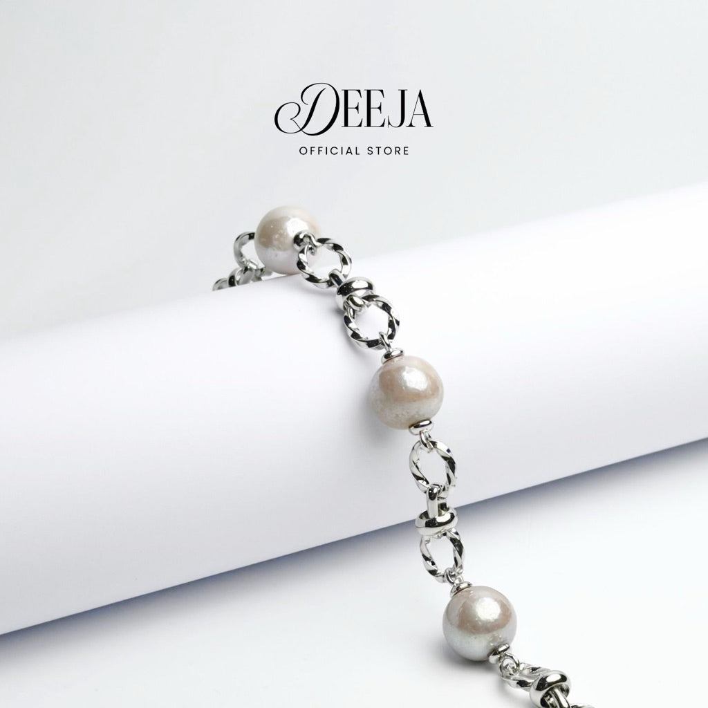 Deeja • Edison Pearl Chunky Station Bracelet FPB10420