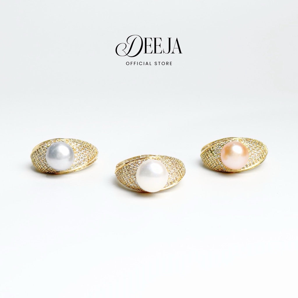 Deeja • Freshwater Pearl Adjustable Ring FRE10120