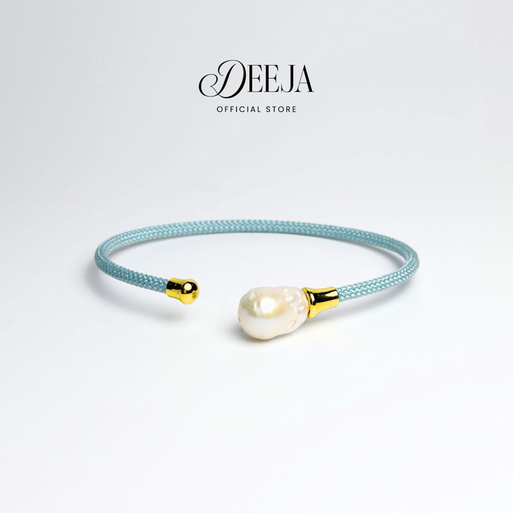 Deeja • Baroque Freshwater Pearl Sporty String Bangle FPB10080