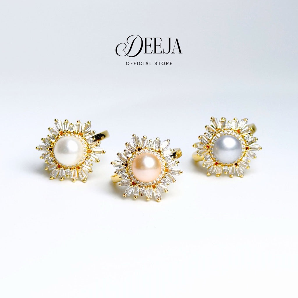 Deeja • Freshwater Pearl Adjustable Ring FRE10130
