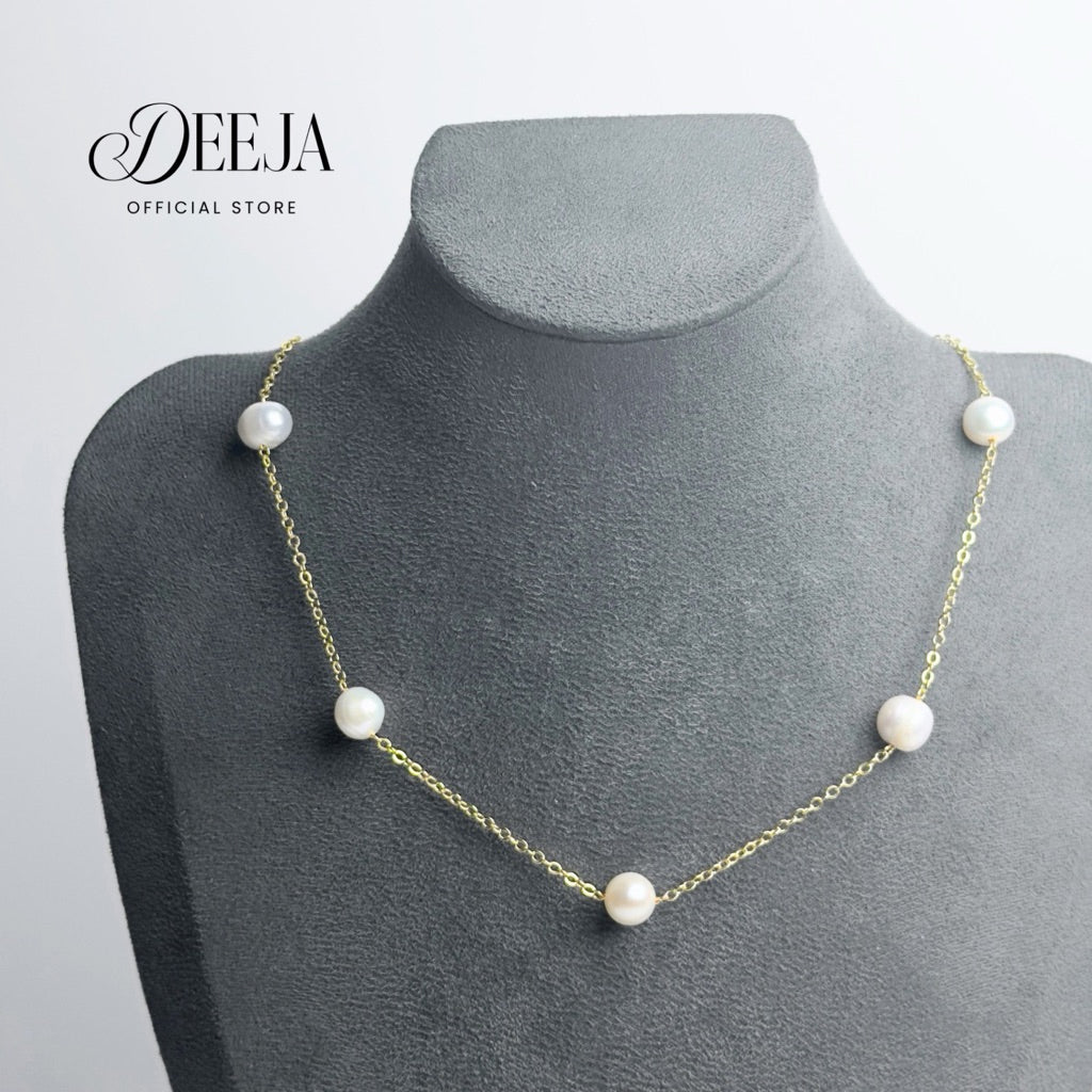 Deeja • Amara Station Necklace Freshwater Pearl FPN10125